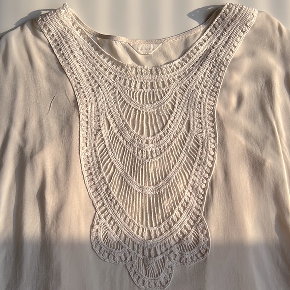 Adiva crocheted top with camisole Cream/ivory - Picture 3 of 12